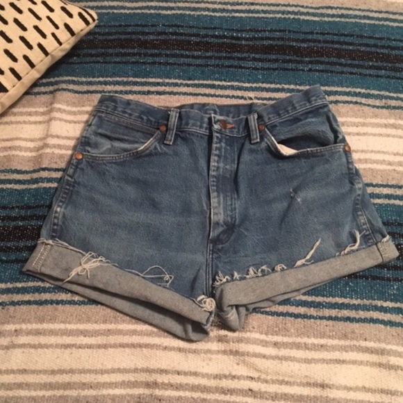 Pants - High Waisted Wrangler Shorts